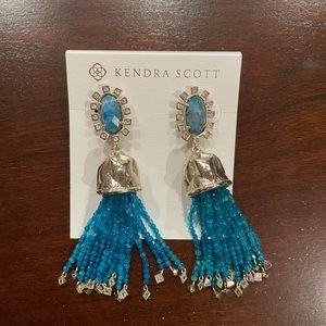 Kendra Scott tassel turquoise earring new